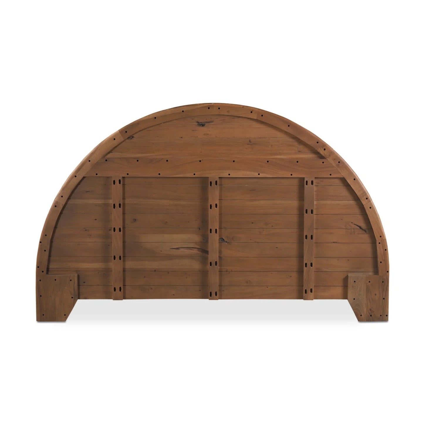 Luxury Modern Natural Acacia Wood Bed European Style for Villa