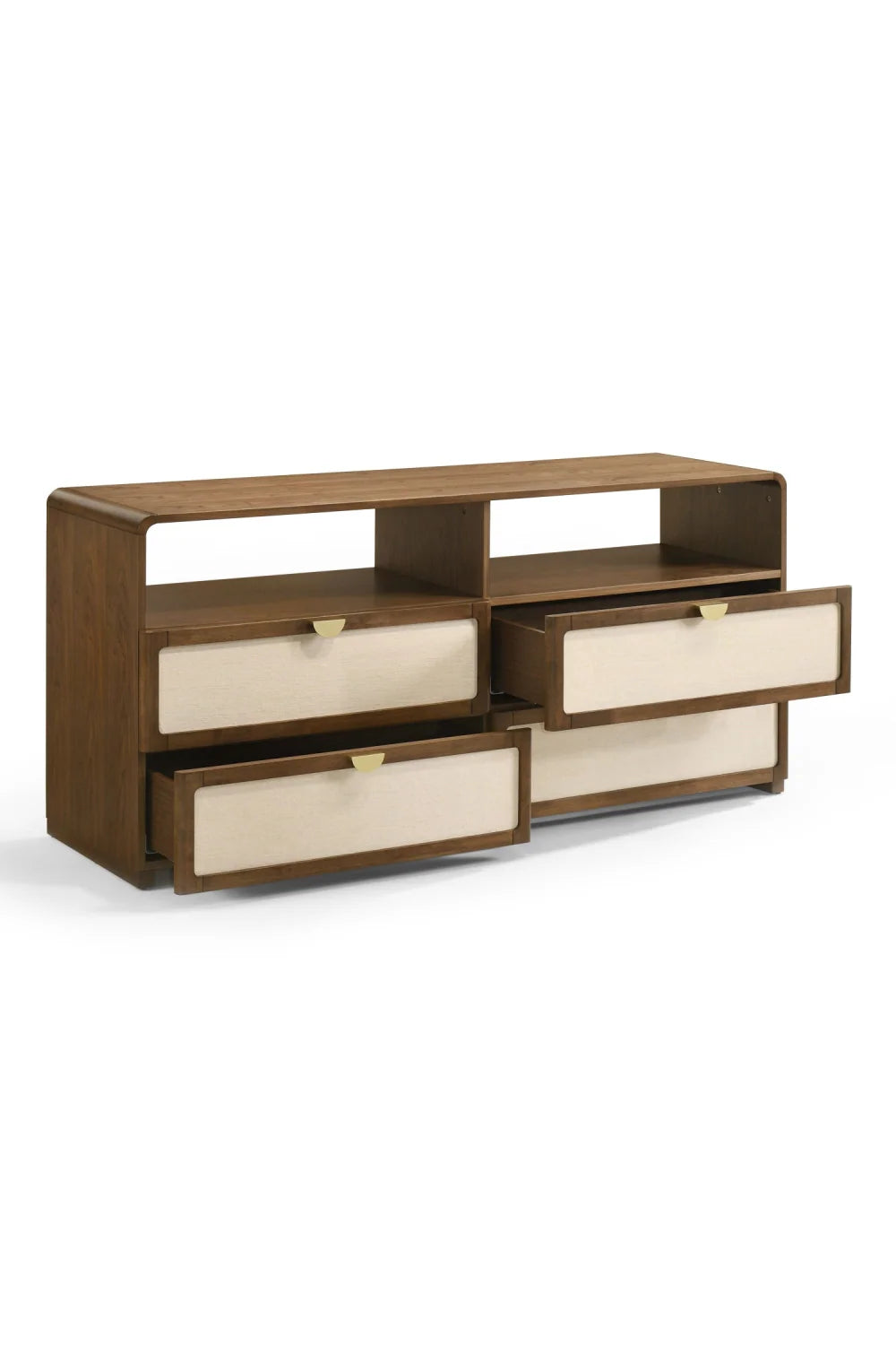Luxury Modern Natural Burlap Dresser European Style for Villa