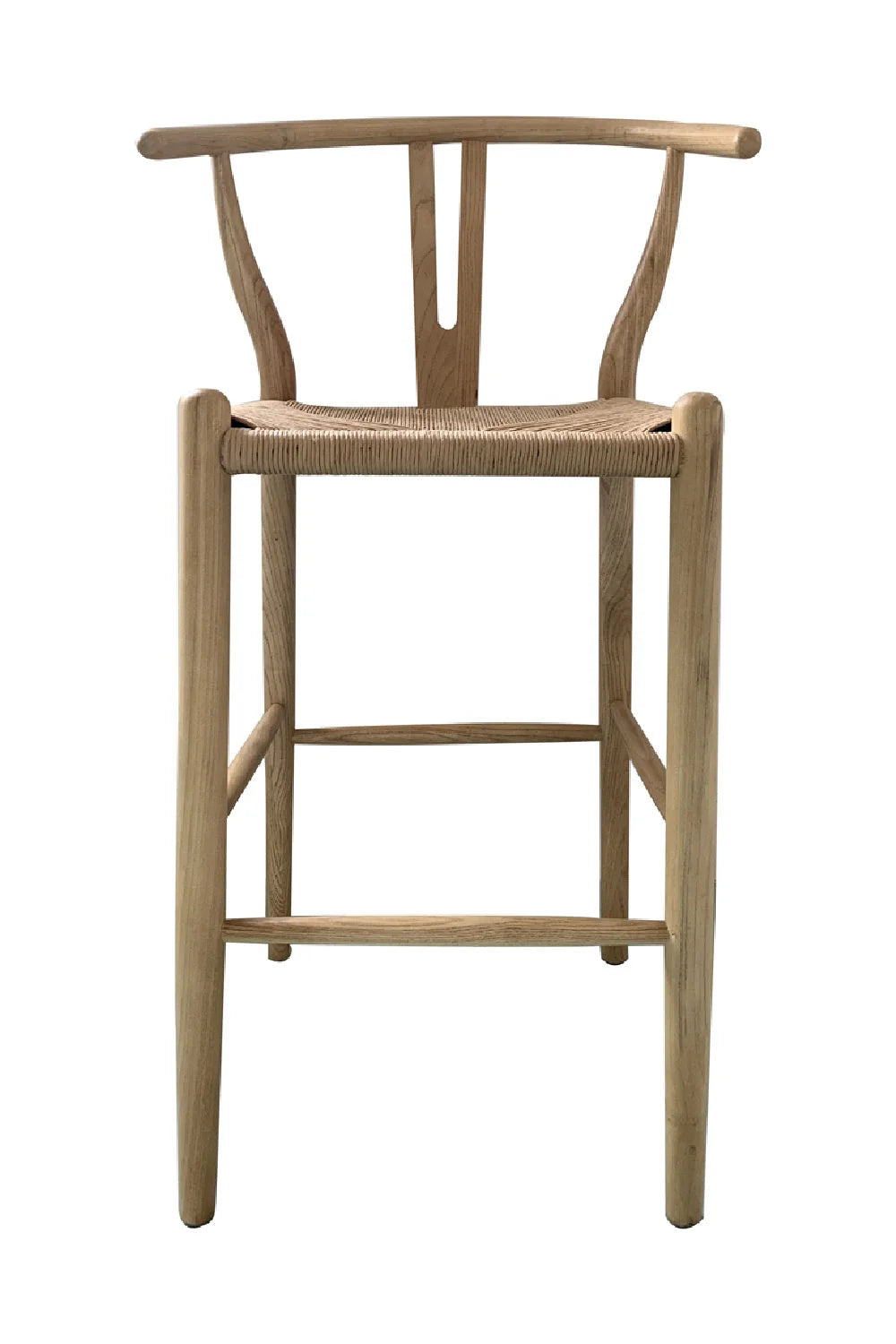 Luxury Modern Natural Elm Counter Stool European Style for Villa
