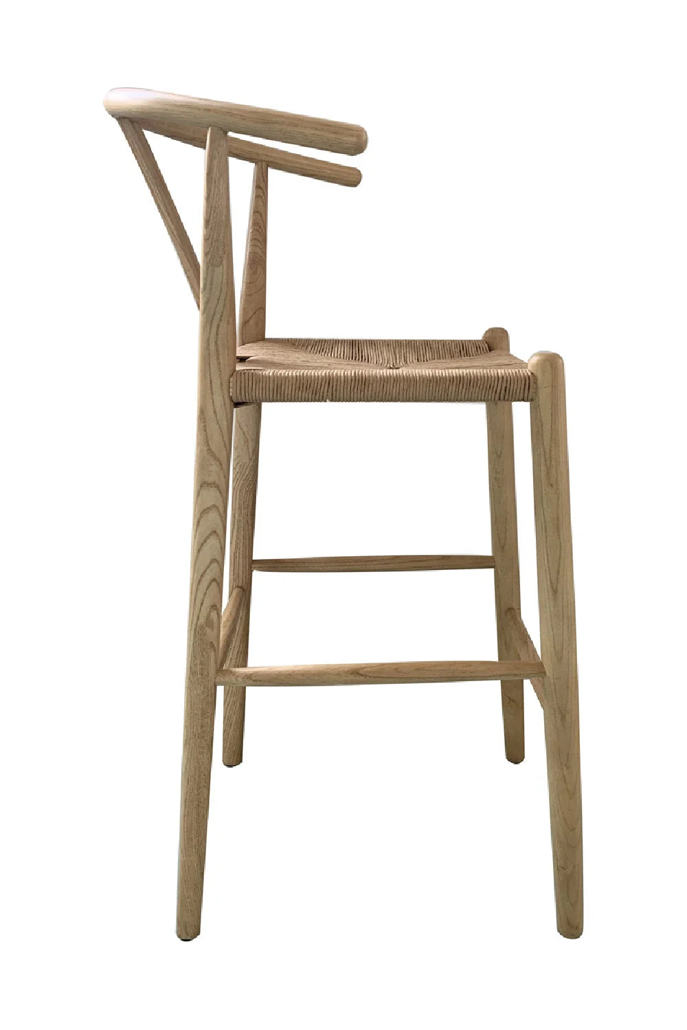 Luxury Modern Natural Elm Counter Stool European Style for Villa