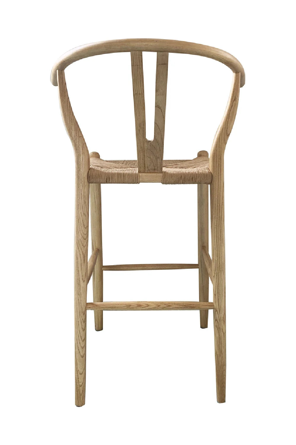 Luxury Modern Natural Elm Counter Stool European Style for Villa