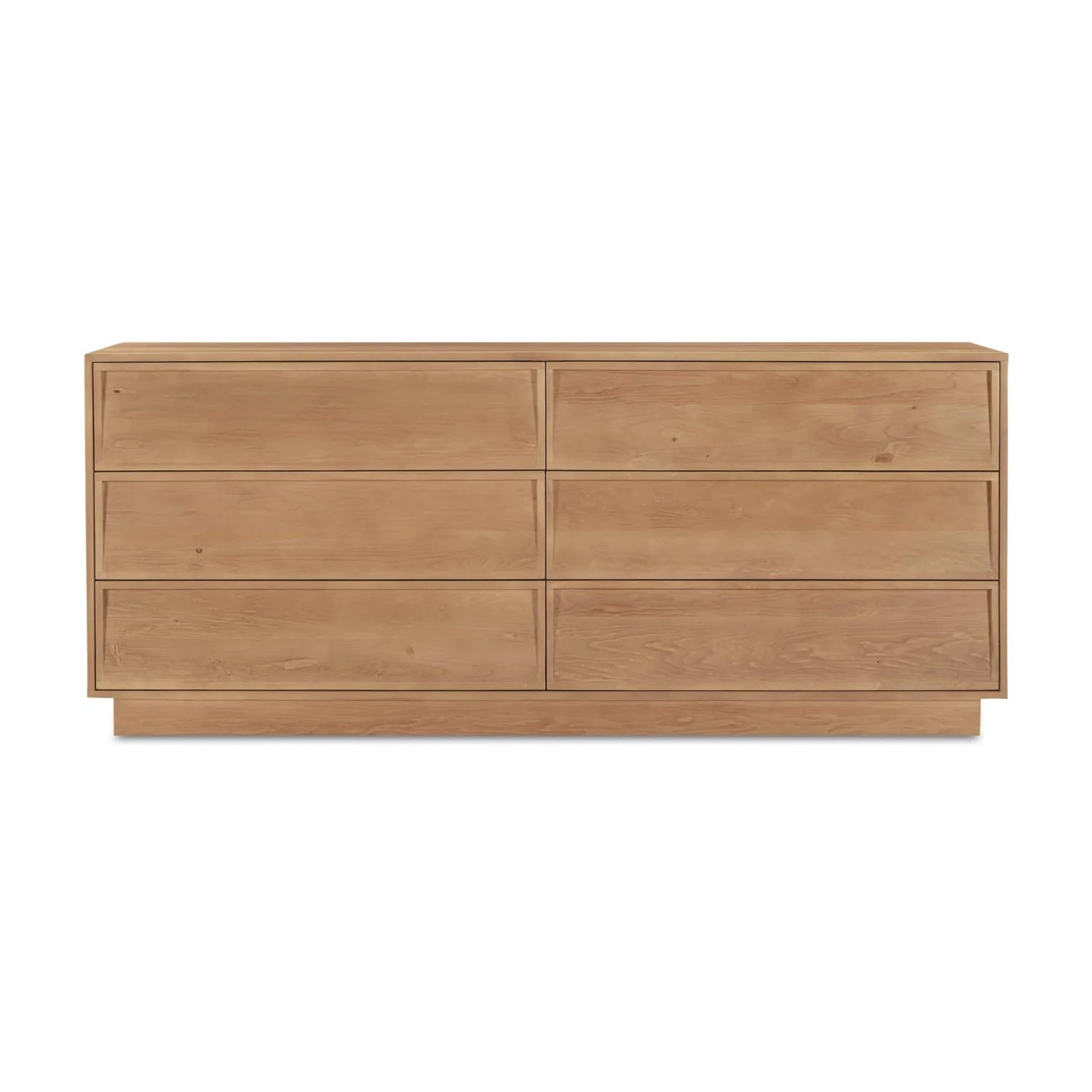Luxury Modern Natural Hardwood Six Drawer Dresser European Style for Villa