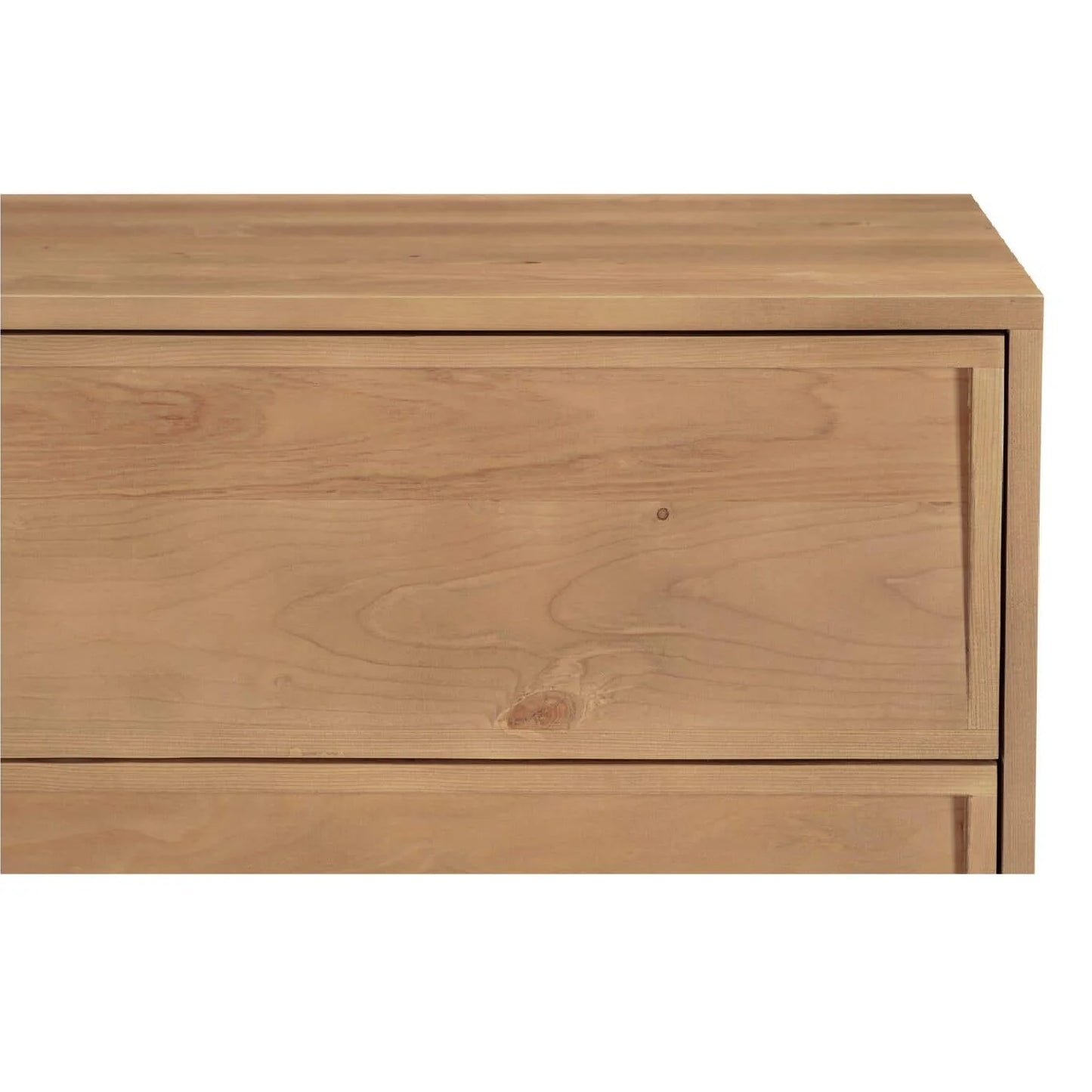 Luxury Modern Natural Hardwood Six Drawer Dresser European Style for Villa