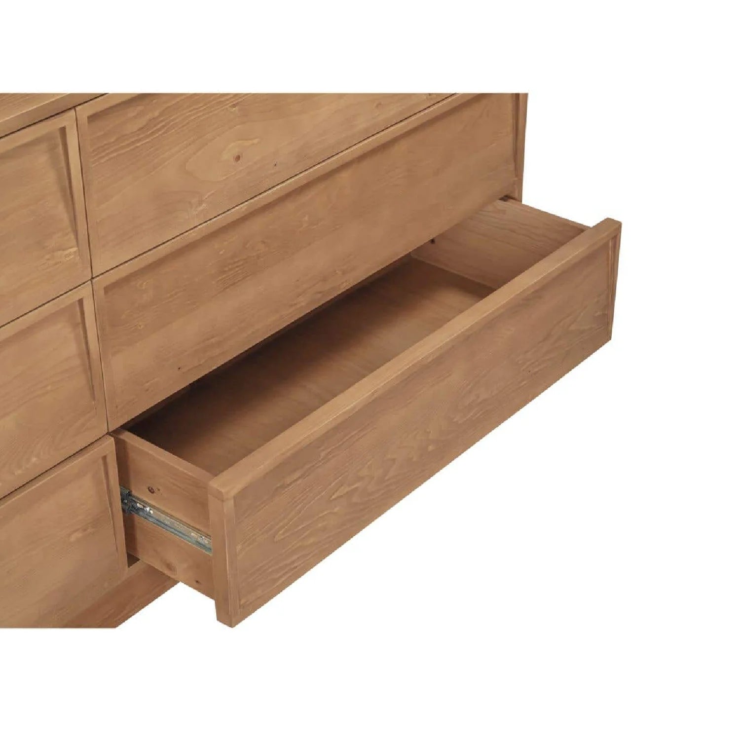 Luxury Modern Natural Hardwood Six Drawer Dresser European Style for Villa