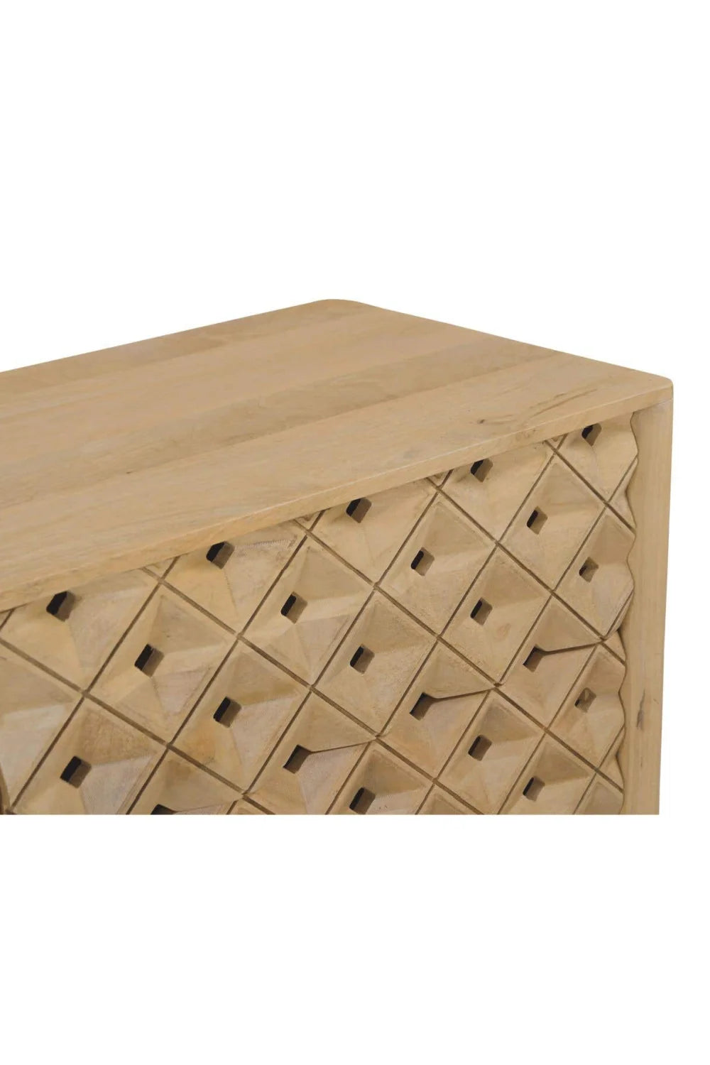Luxury Modern Natural Mango Wood 6-Drawer Dresser European Style for Villa