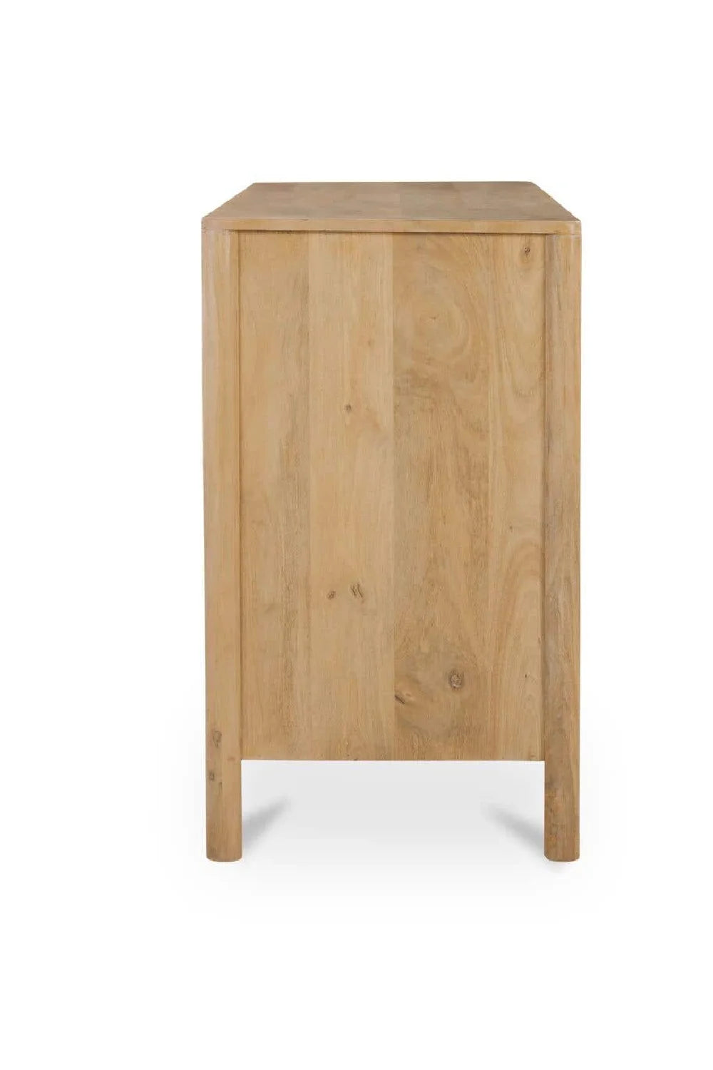 Luxury Modern Natural Mango Wood 6-Drawer Dresser European Style for Villa