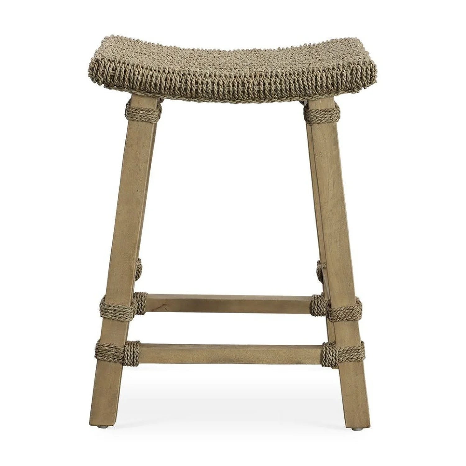 Luxury Modern Natural Mango Wood Counter Stool European Style for Villa