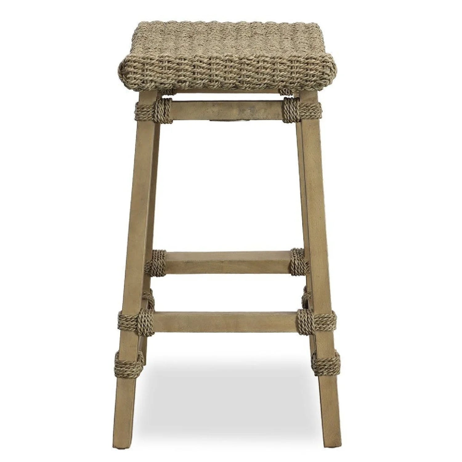 Luxury Modern Natural Mango Wood Counter Stool European Style for Villa