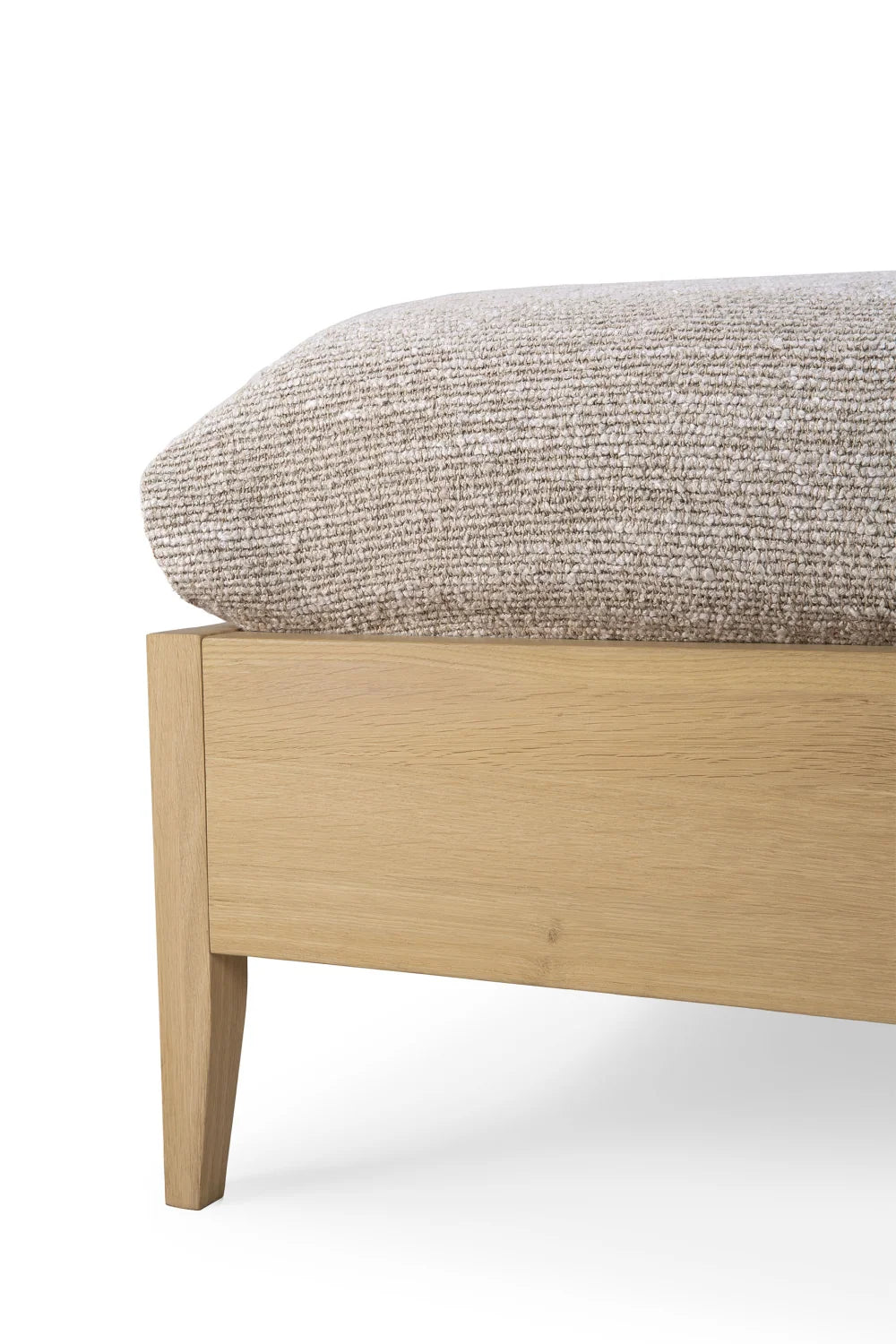 Luxury Modern Natural Oak Bed European Style for Villa