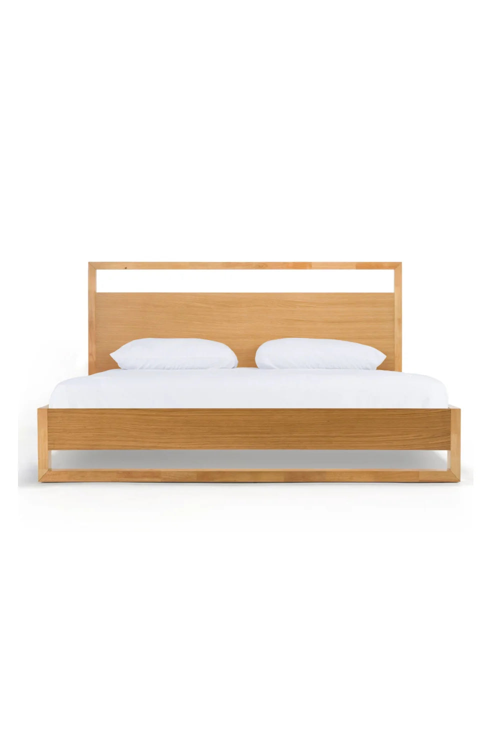 Luxury Modern Natural Oak Bed European Style for Villa