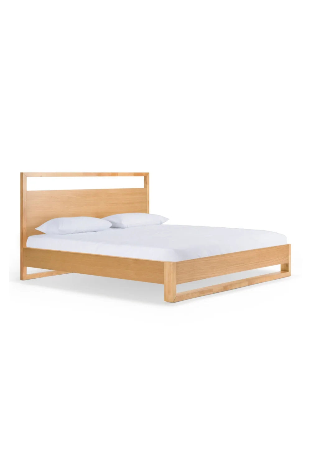 Luxury Modern Natural Oak Bed European Style for Villa