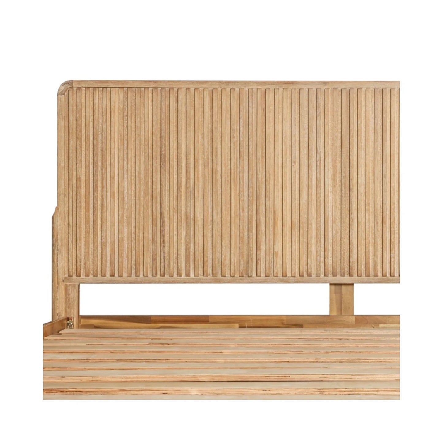 Luxury Modern Natural Oak Bed European Style for Villa