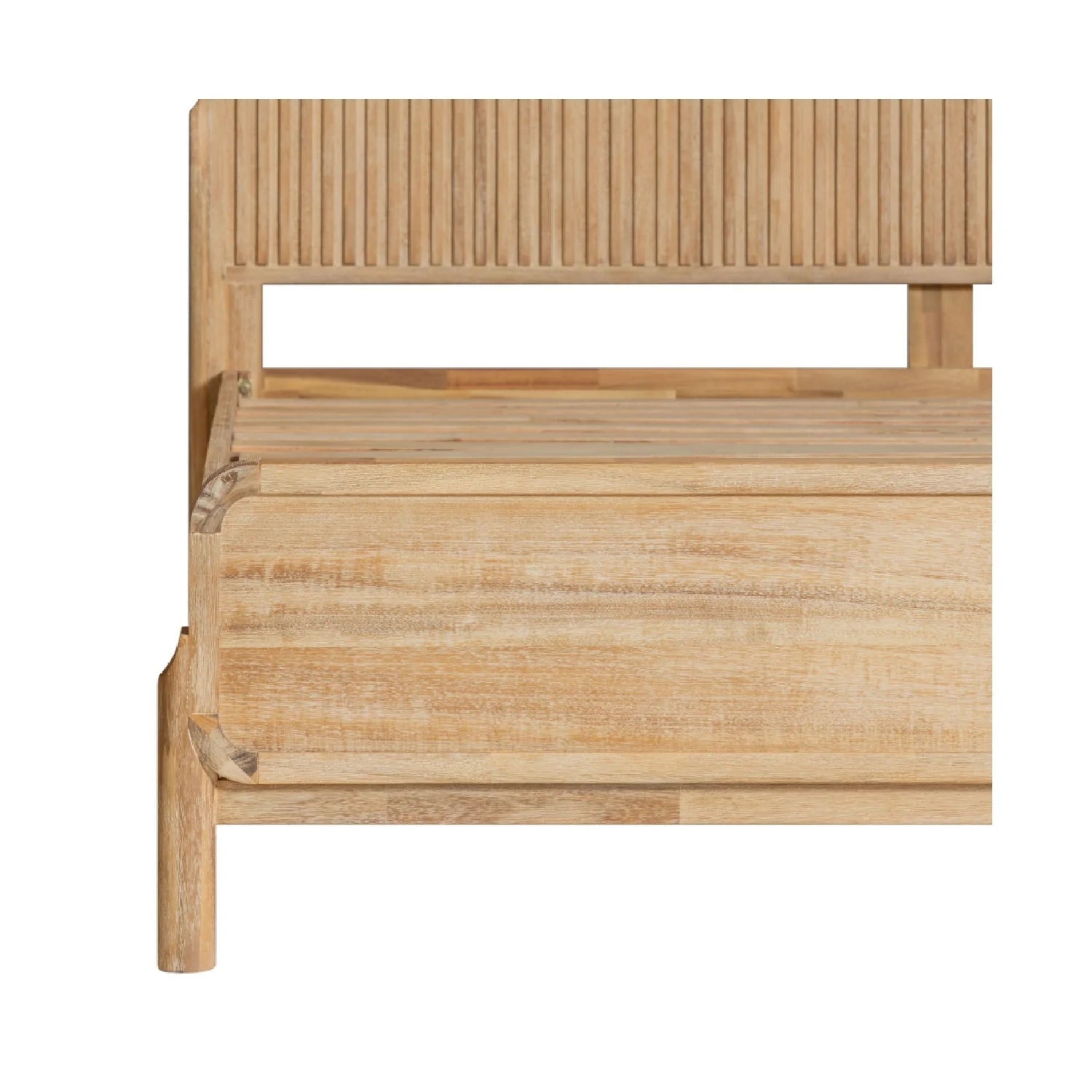 Luxury Modern Natural Oak Bed European Style for Villa