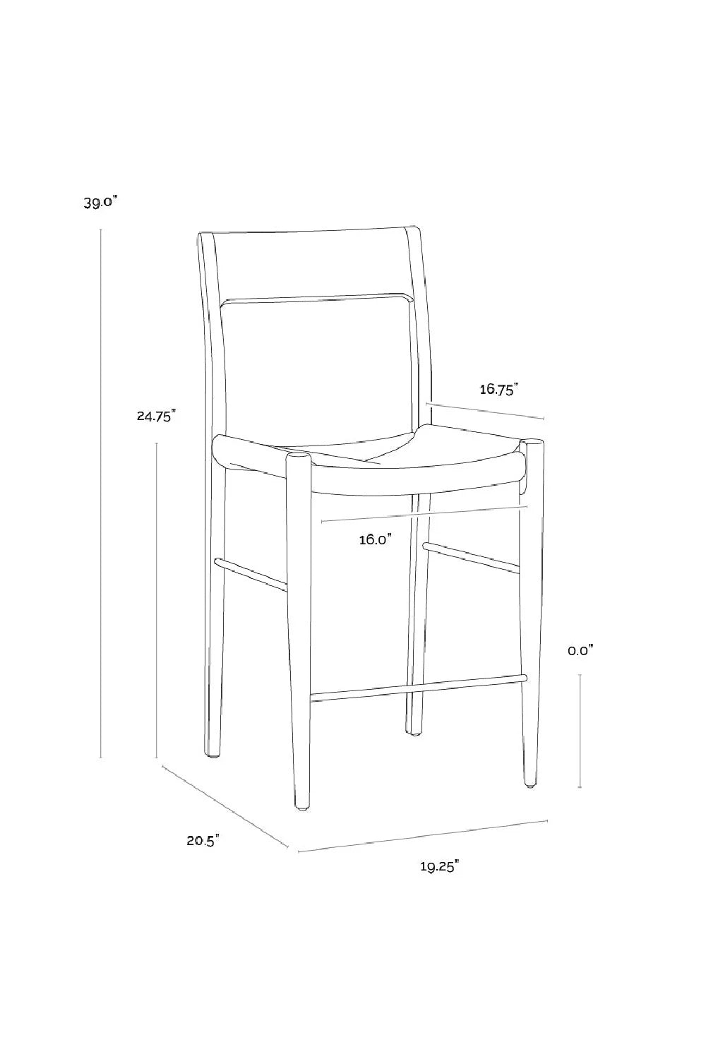 Luxury Modern Natural Rope Counter Stool European Style for Villa