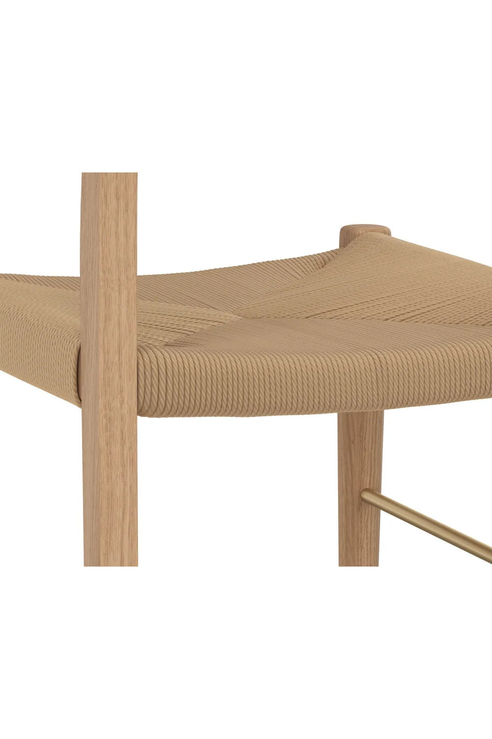 Luxury Modern Natural Rope Counter Stool European Style for Villa