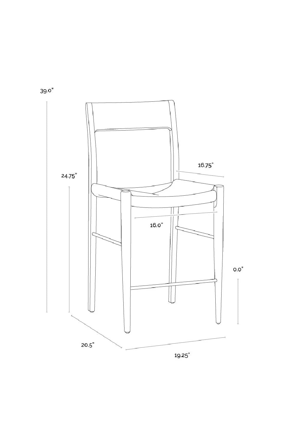 Luxury Modern Natural Rope Counter Stool European Style for Villa