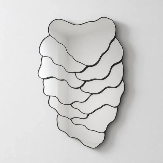 Luxury Modern Negative Relief Mirror European Style for Villa