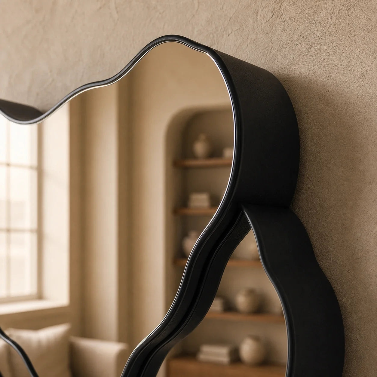 Luxury Modern Negative Relief Mirror European Style for Villa