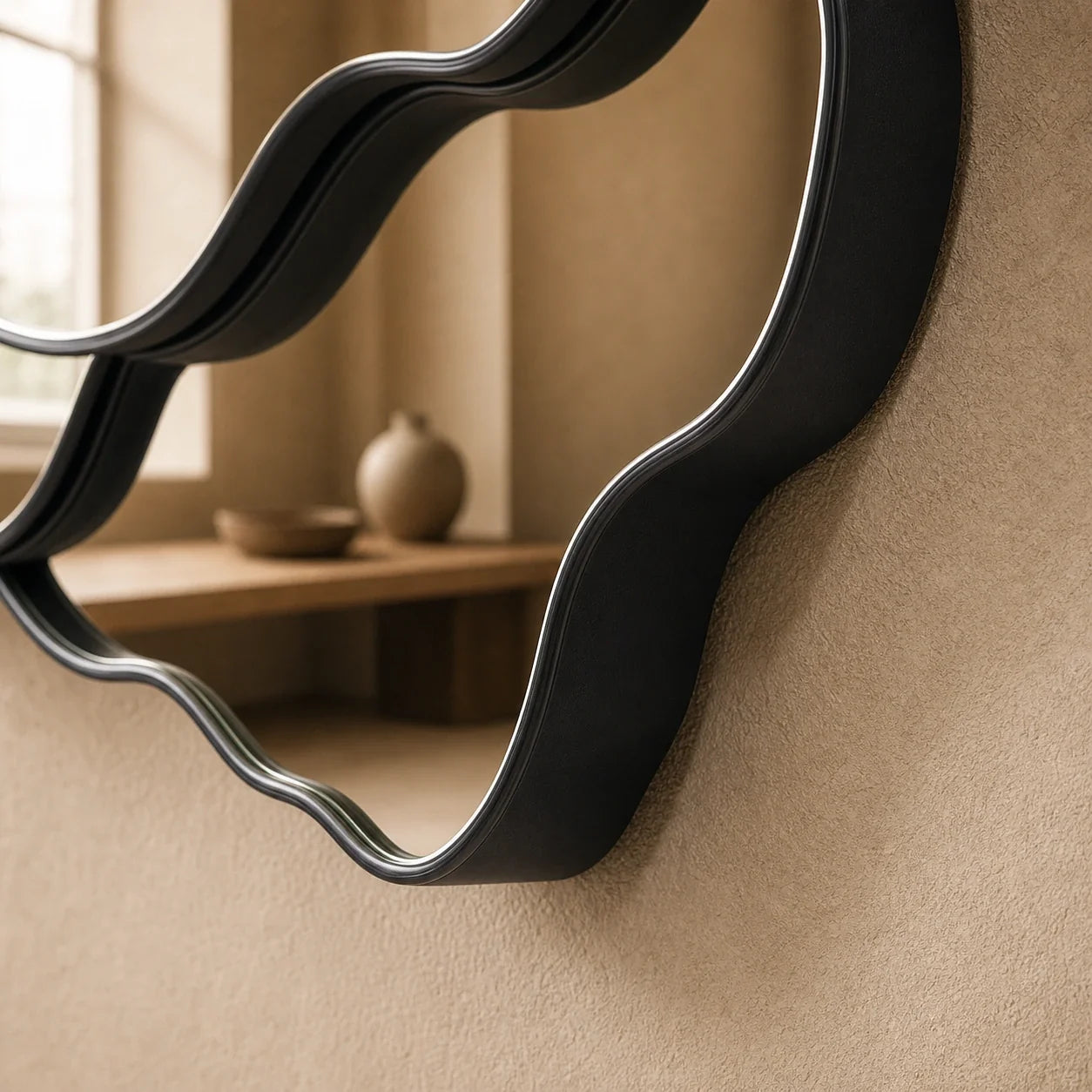 Luxury Modern Negative Relief Mirror European Style for Villa