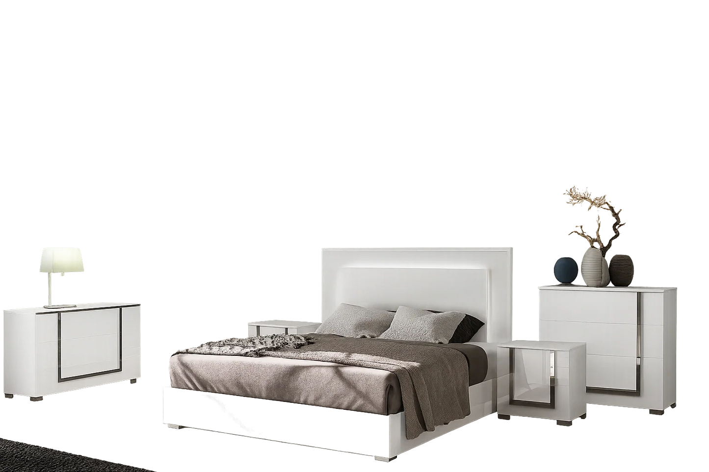 Luxury Modern Nella Bedroom Set European Style for Villa