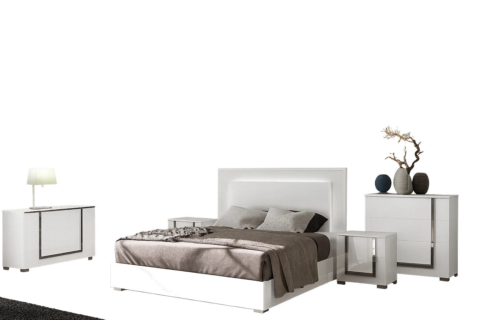 Luxury Modern Nella Bedroom Set European Style for Villa