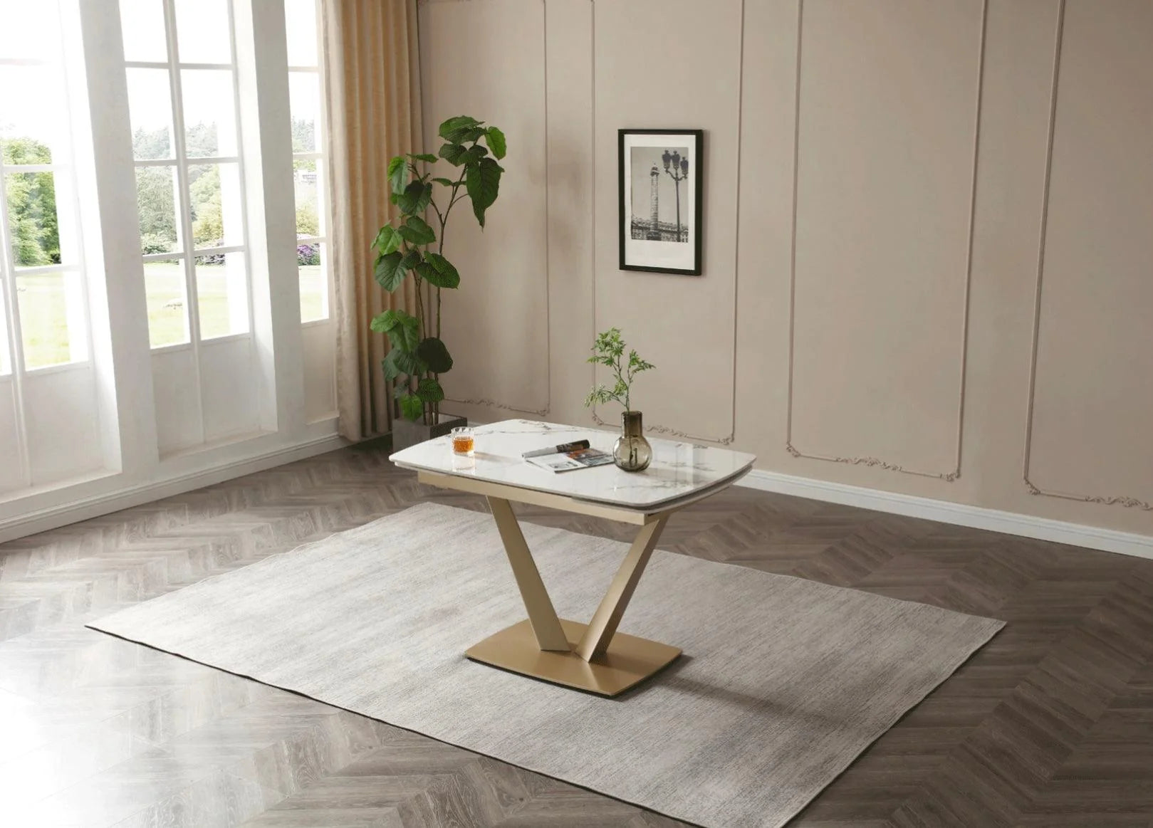 Luxury Modern Niah Dining Set European Style for Villa