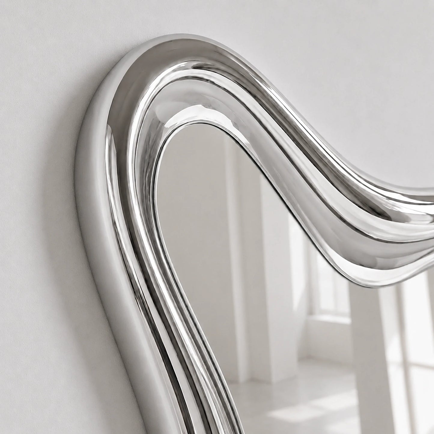 Luxury Modern Nimbus Chrome Mirror European Style for Villa