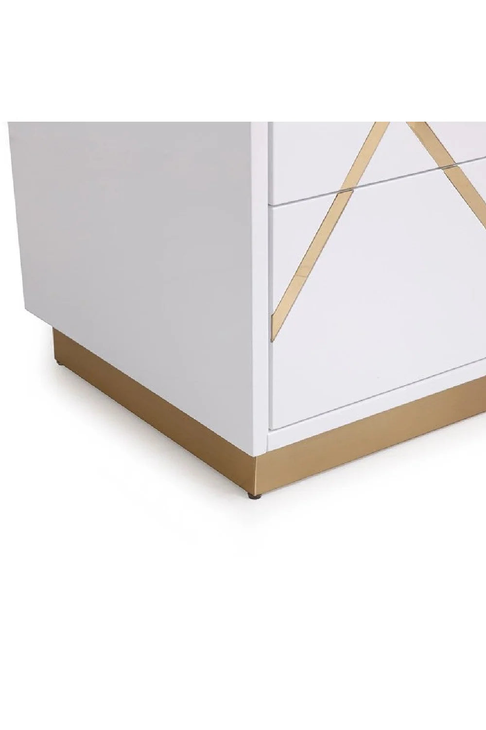 Luxury Modern Nixa 2-Drawer Nightstand European Style for Villa