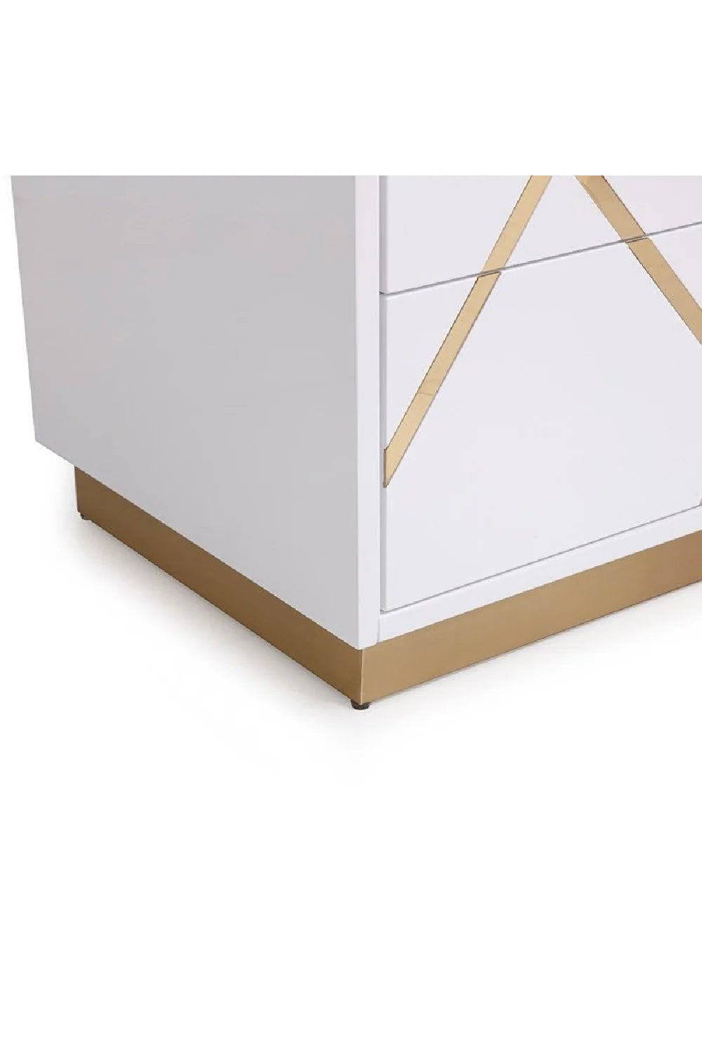 Luxury Modern Nixa 2-Drawer Nightstand European Style for Villa