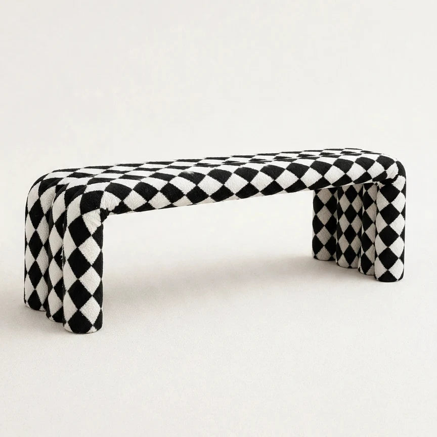 Luxury Modern Noodle Pipe Bench European Style for Villa