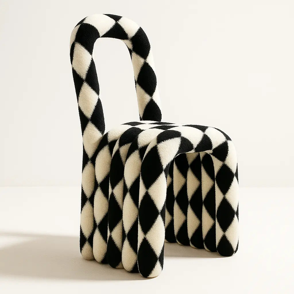 Luxury Modern Noodle Pipe Chair European Style for Villa