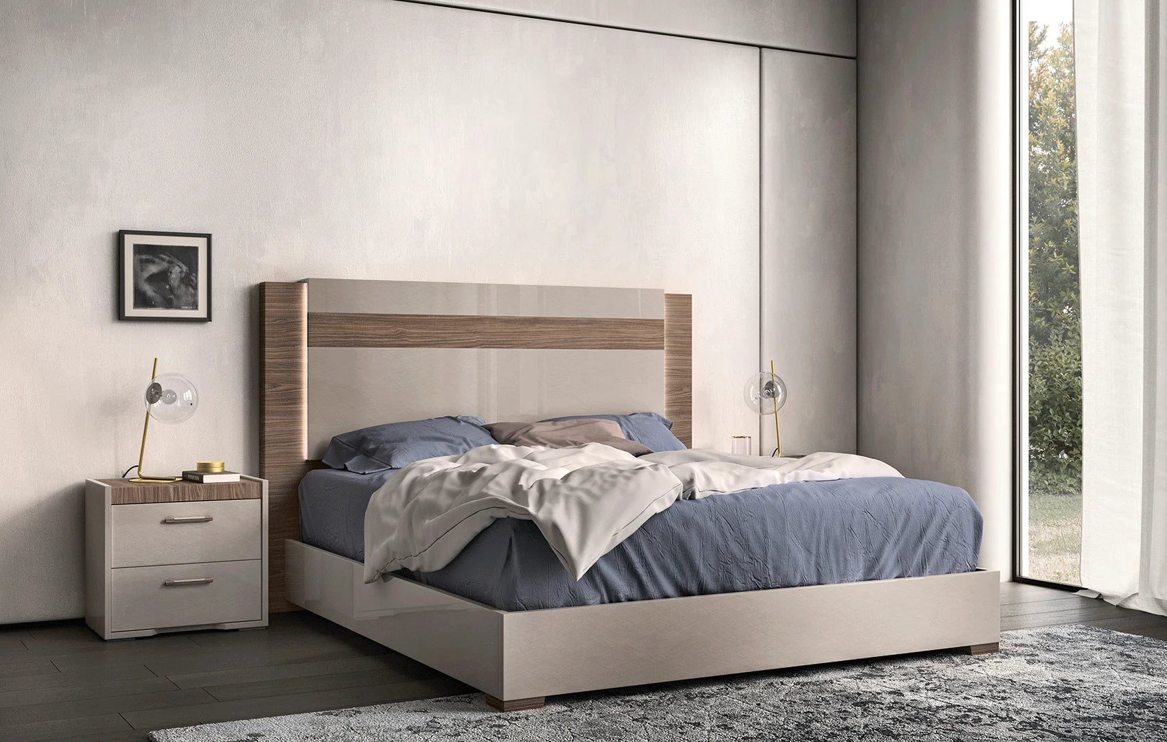 Luxury Modern Nora Bedroom Set European Style for Villa