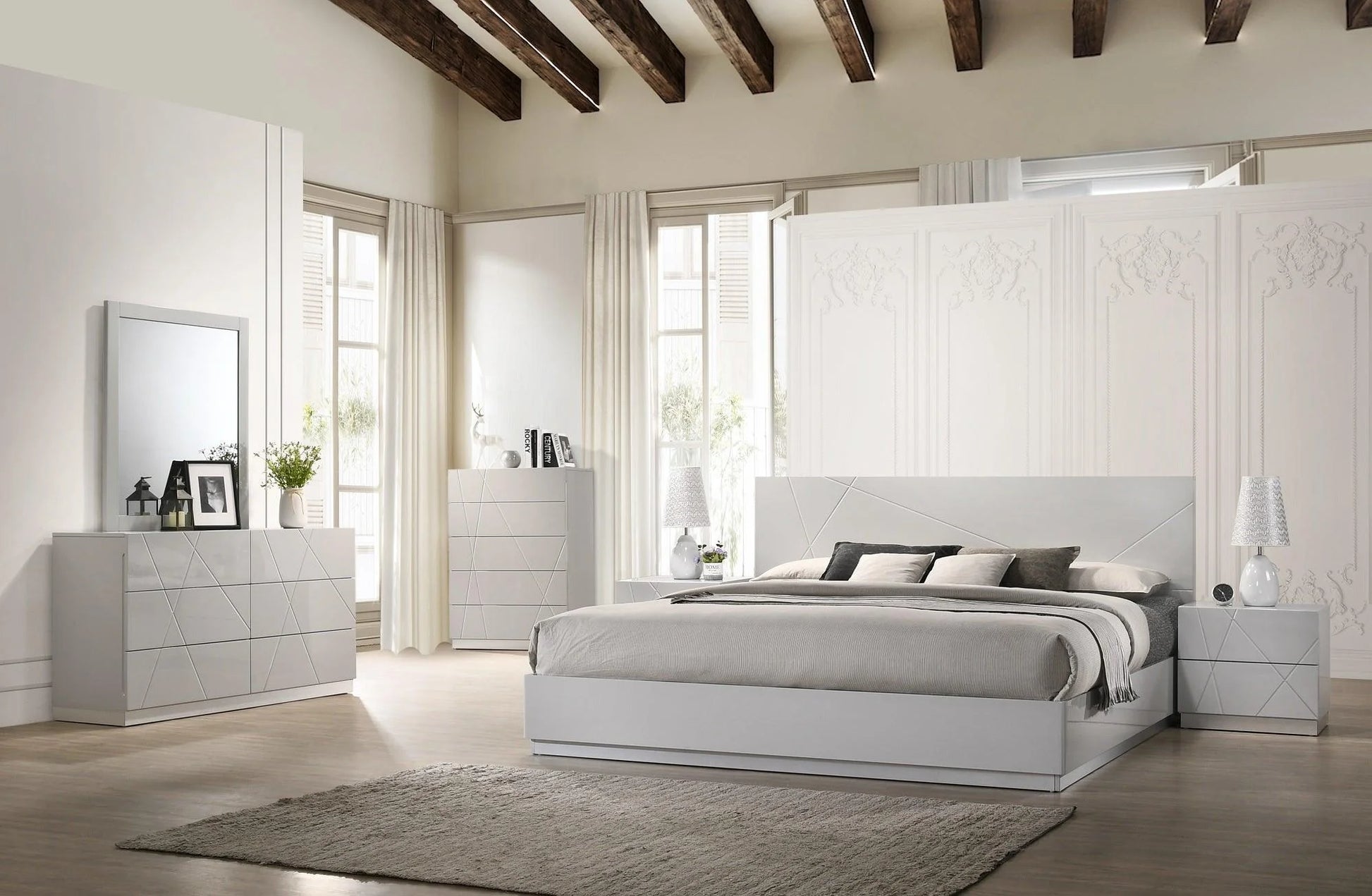 Luxury Modern Norman Bedroom Collection European Style for Villa
