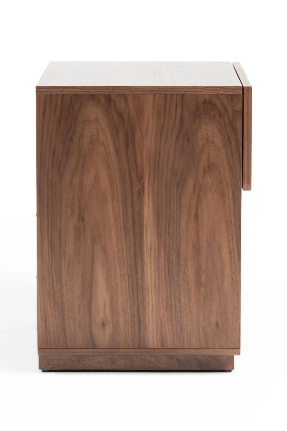 Luxury Modern Nova Walnut Veneer Nightstand European Style for Villa