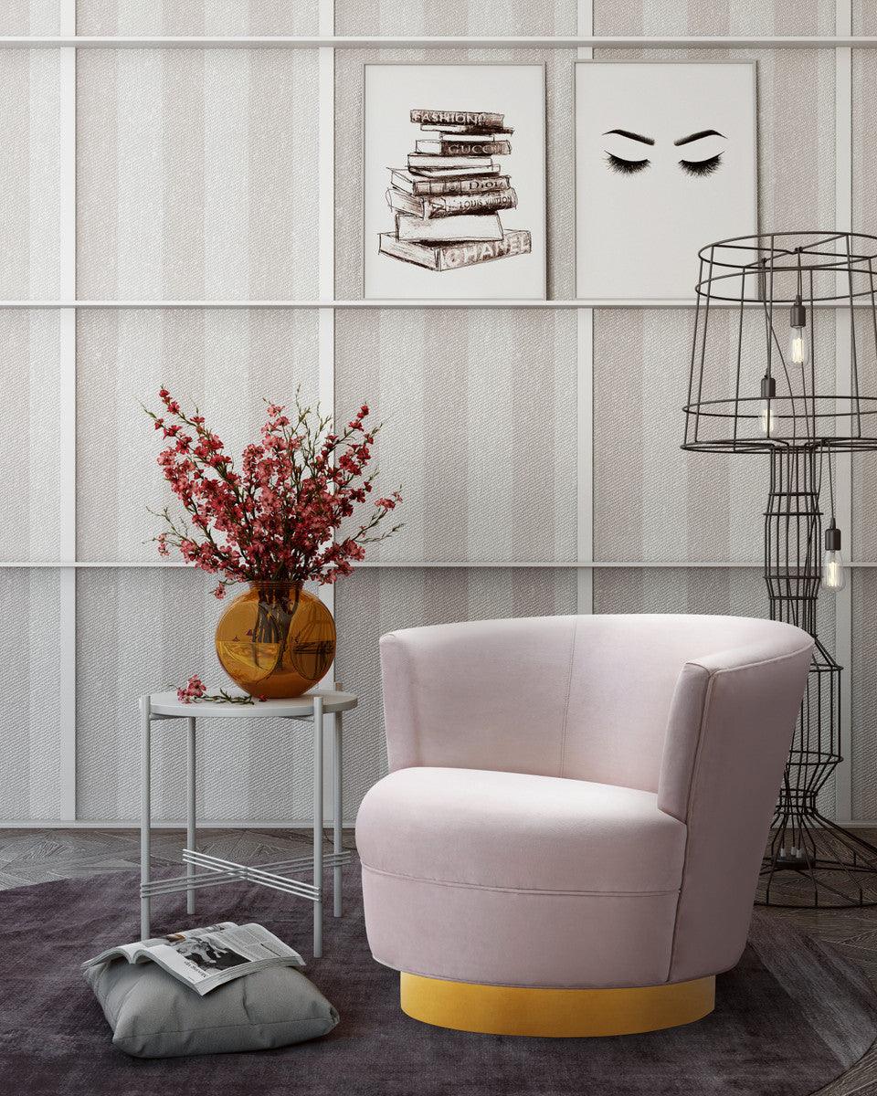 Luxury Modern Novak Velvet Swivel Chair European Style for Villa