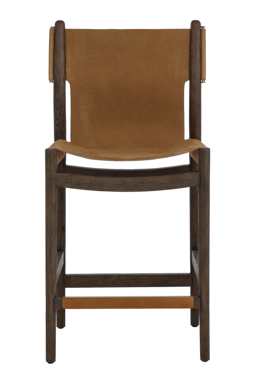 Luxury Modern Nubuck Leather Counter Stool European Style for Villa