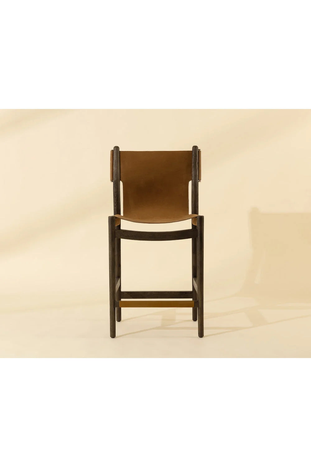 Luxury Modern Nubuck Leather Counter Stool European Style for Villa