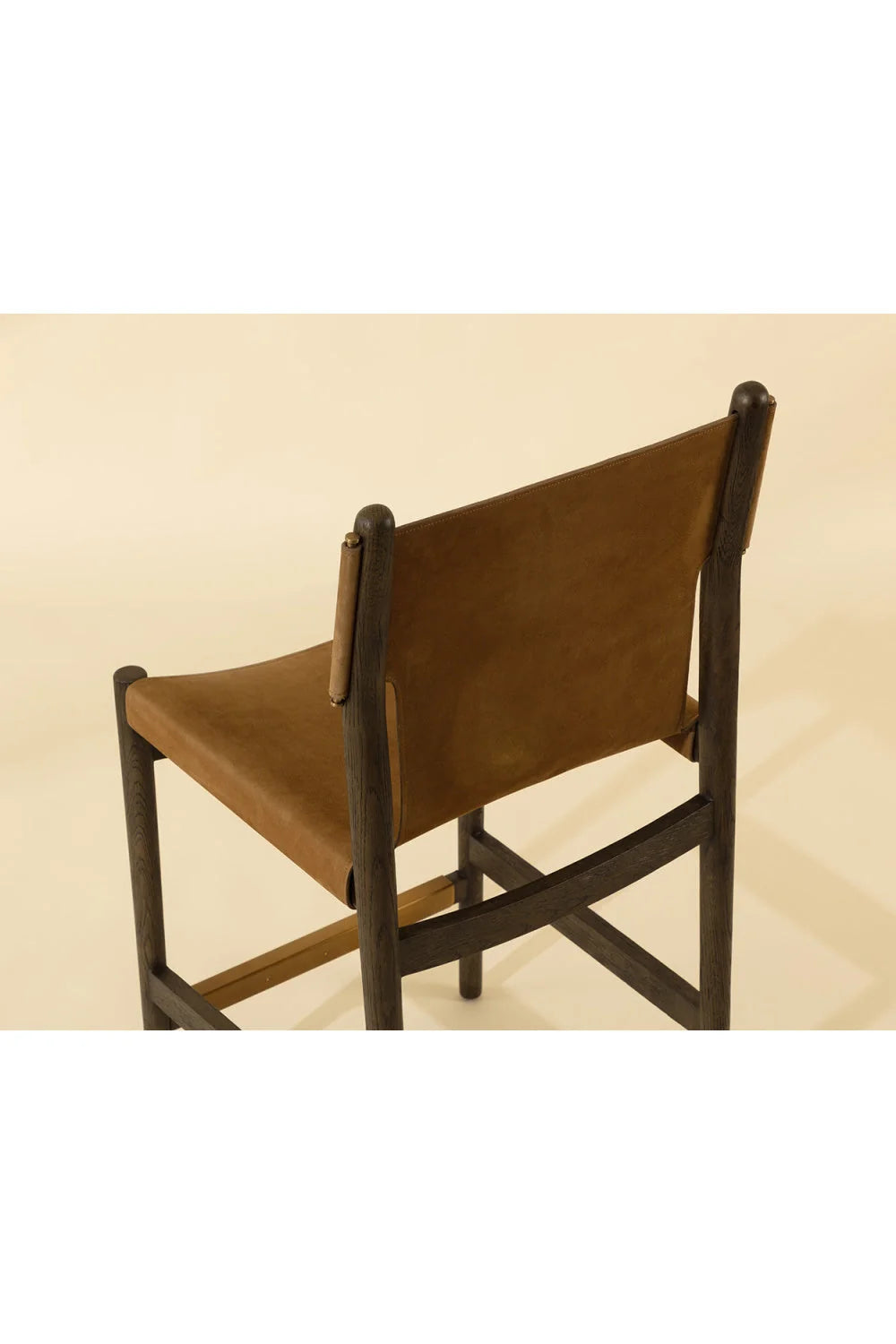 Luxury Modern Nubuck Leather Counter Stool European Style for Villa