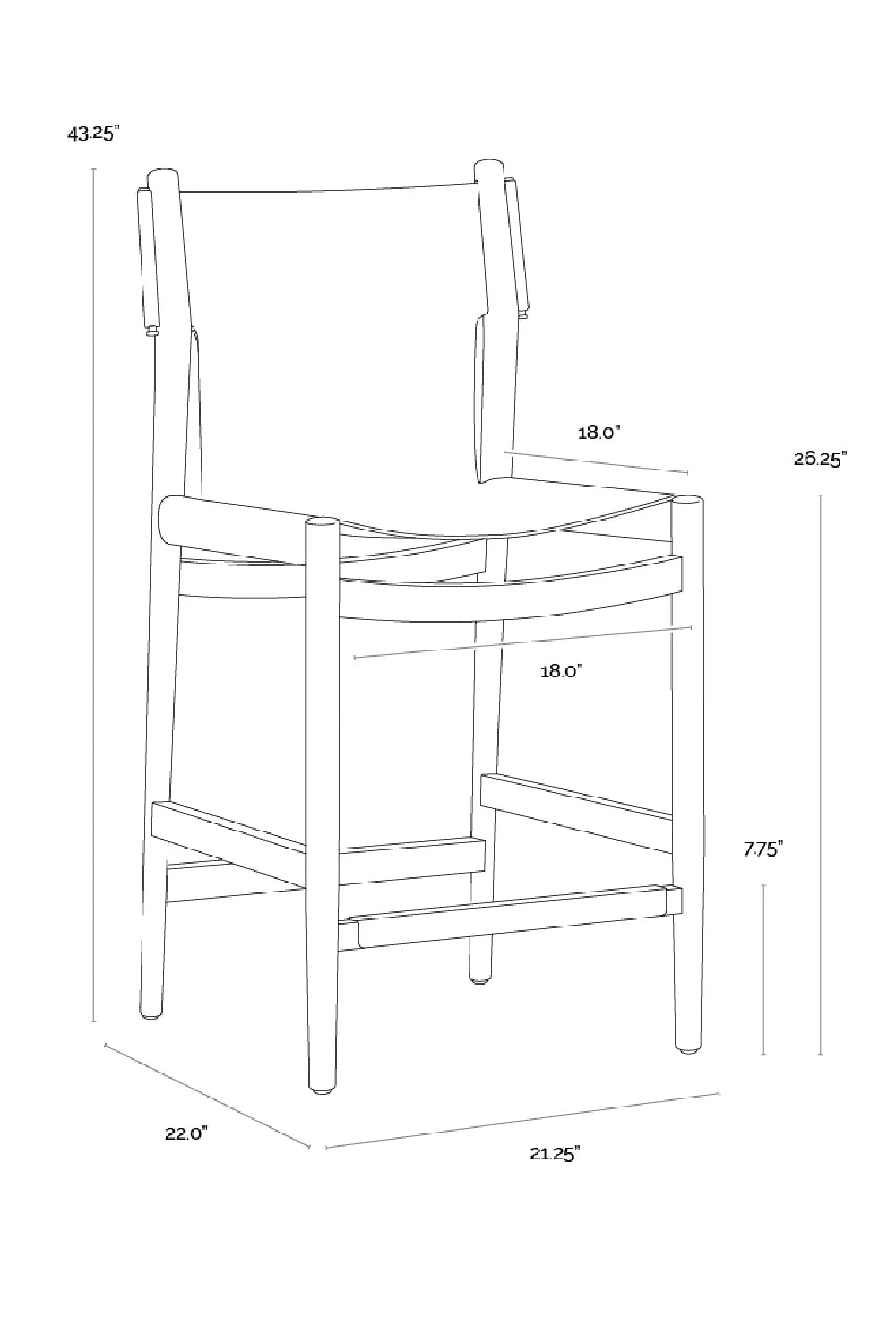 Luxury Modern Nubuck Leather Counter Stool European Style for Villa