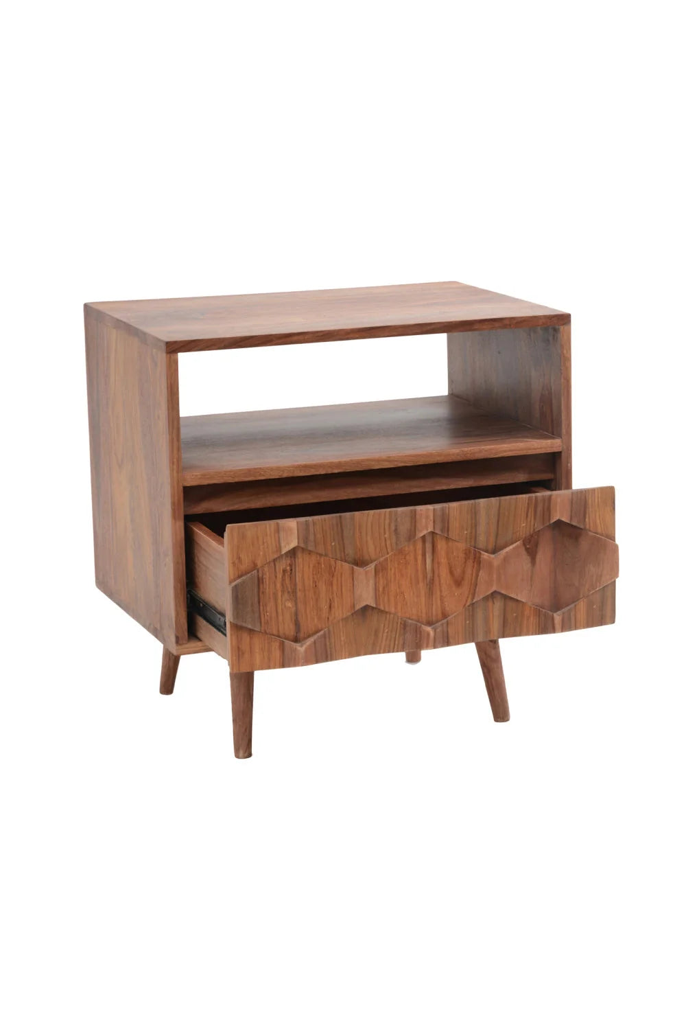 Luxury Modern O2 1-Drawer Nightstand European Style for Villa