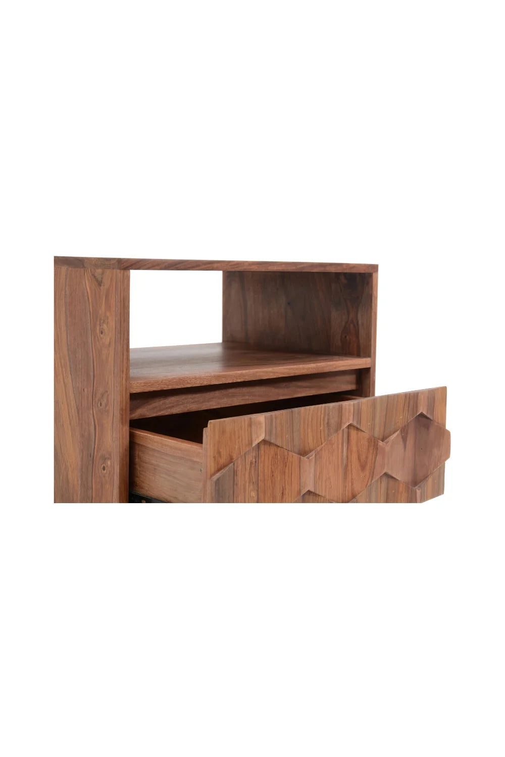 Luxury Modern O2 1-Drawer Nightstand European Style for Villa