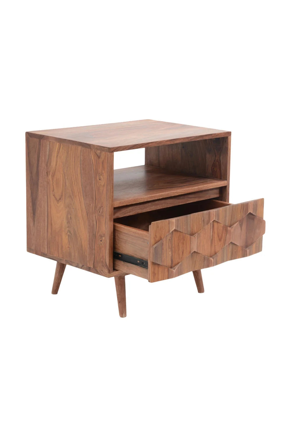 Luxury Modern O2 1-Drawer Nightstand European Style for Villa