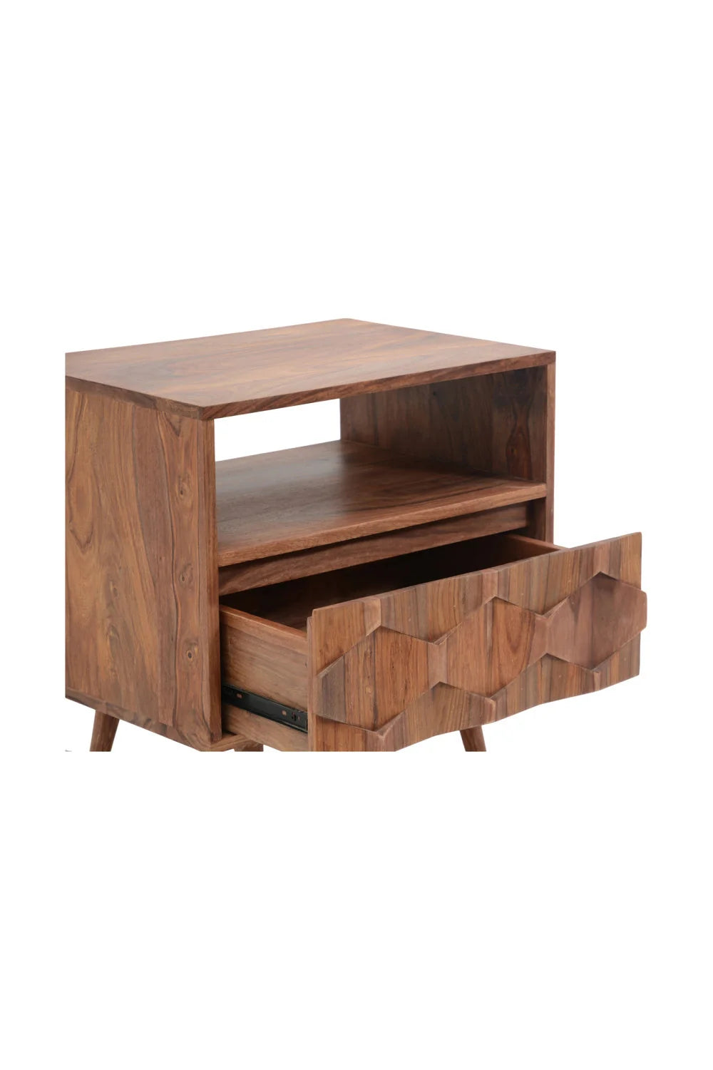 Luxury Modern O2 1-Drawer Nightstand European Style for Villa