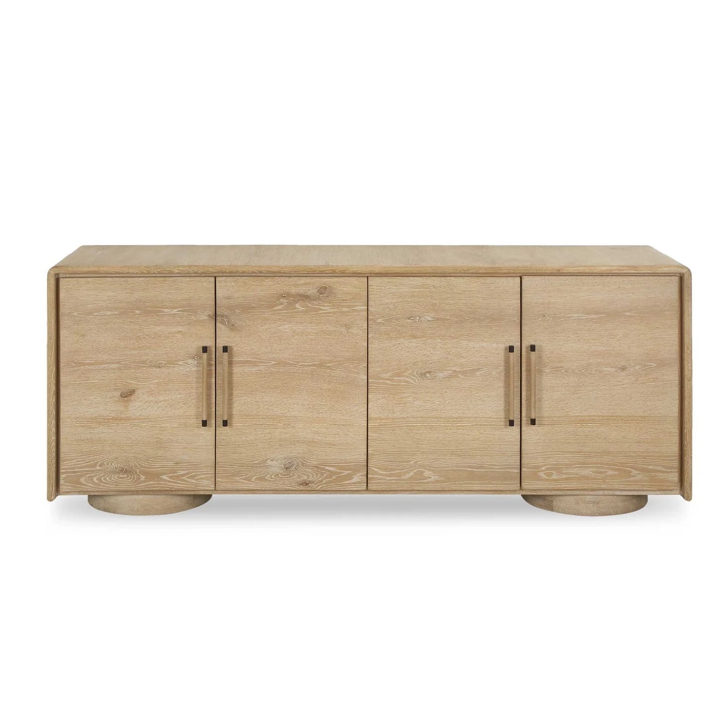 Luxury Modern Oak 4-Door Cabinet European Style for Villa