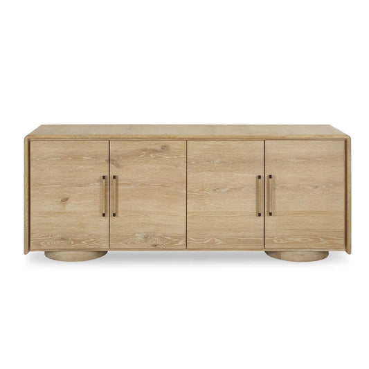 Luxury Modern Oak 4-Door Cabinet European Style for Villa