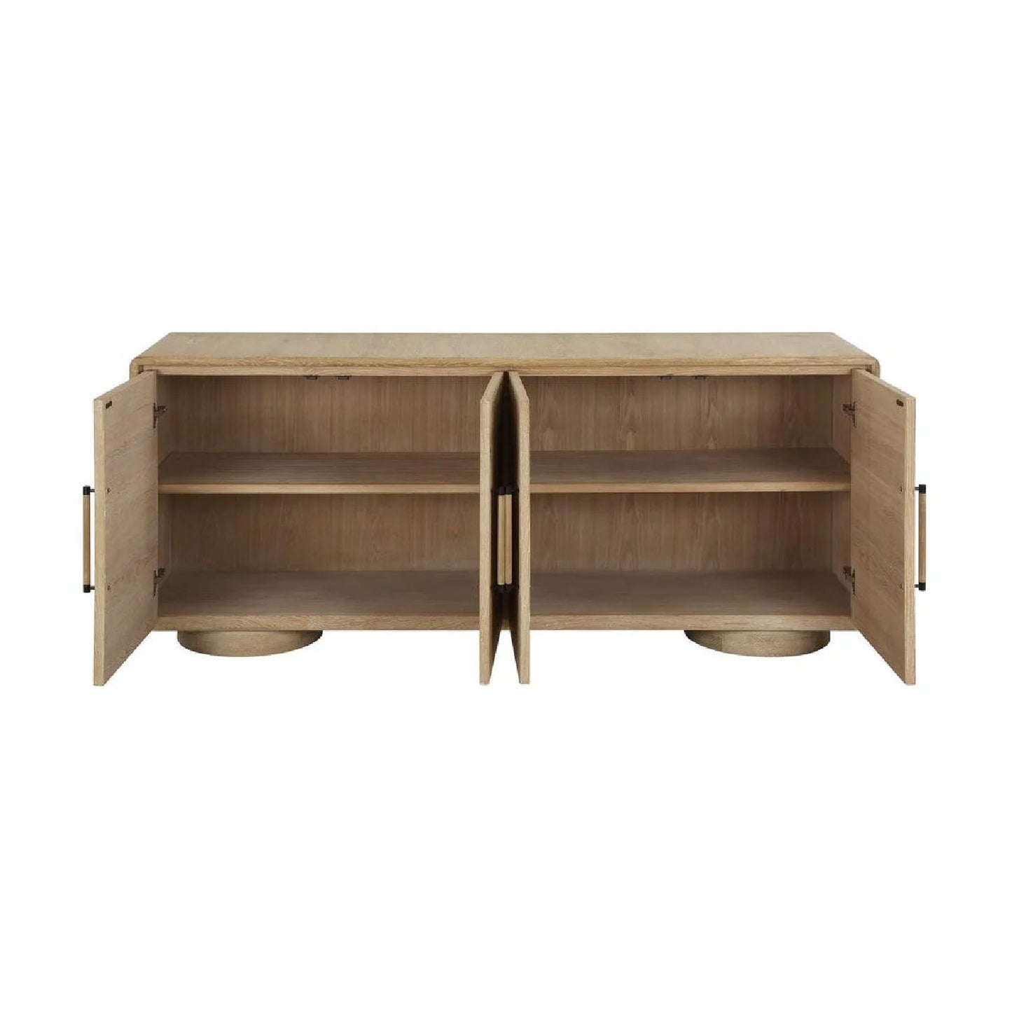 Luxury Modern Oak 4-Door Cabinet European Style for Villa
