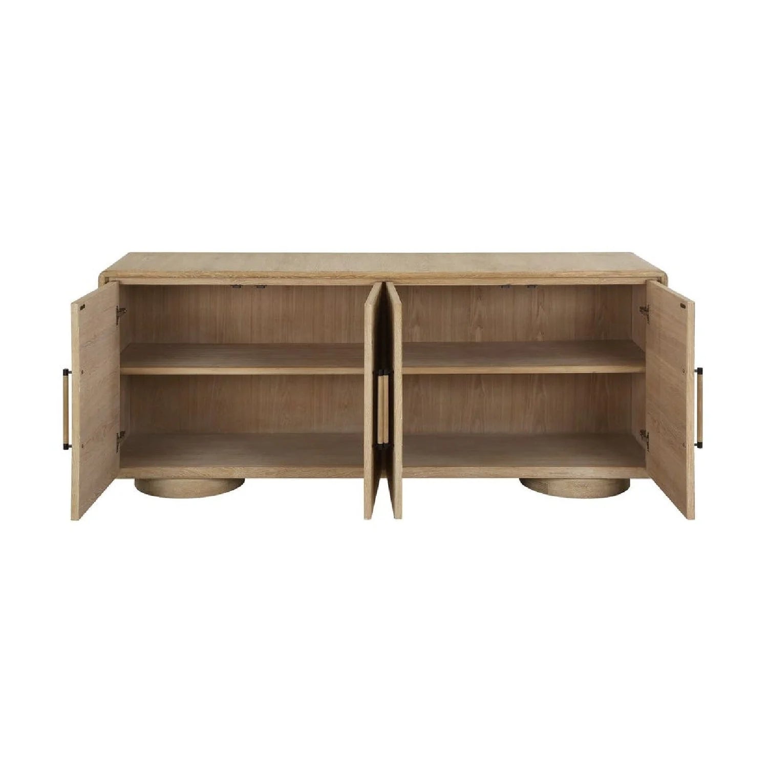 Luxury Modern Oak 4-Door Cabinet European Style for Villa
