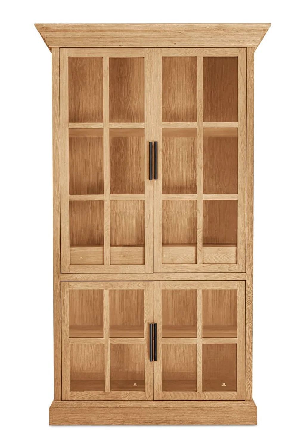 Luxury Modern Oak 4-Door Tall Cabinet European Style for Villa