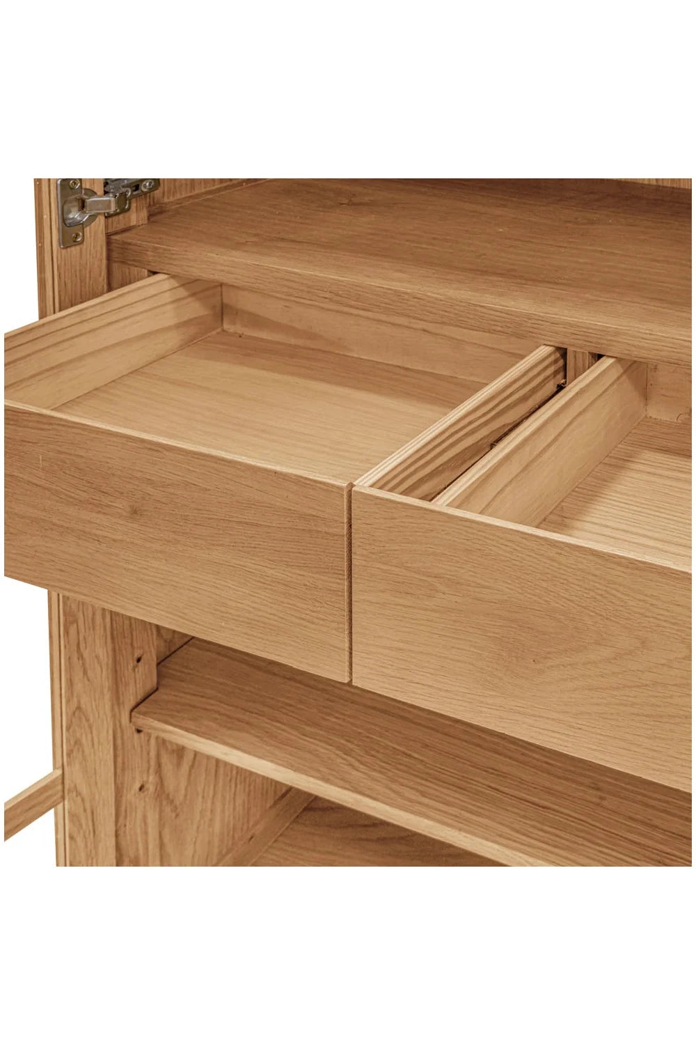 Luxury Modern Oak 4-Door Tall Cabinet European Style for Villa