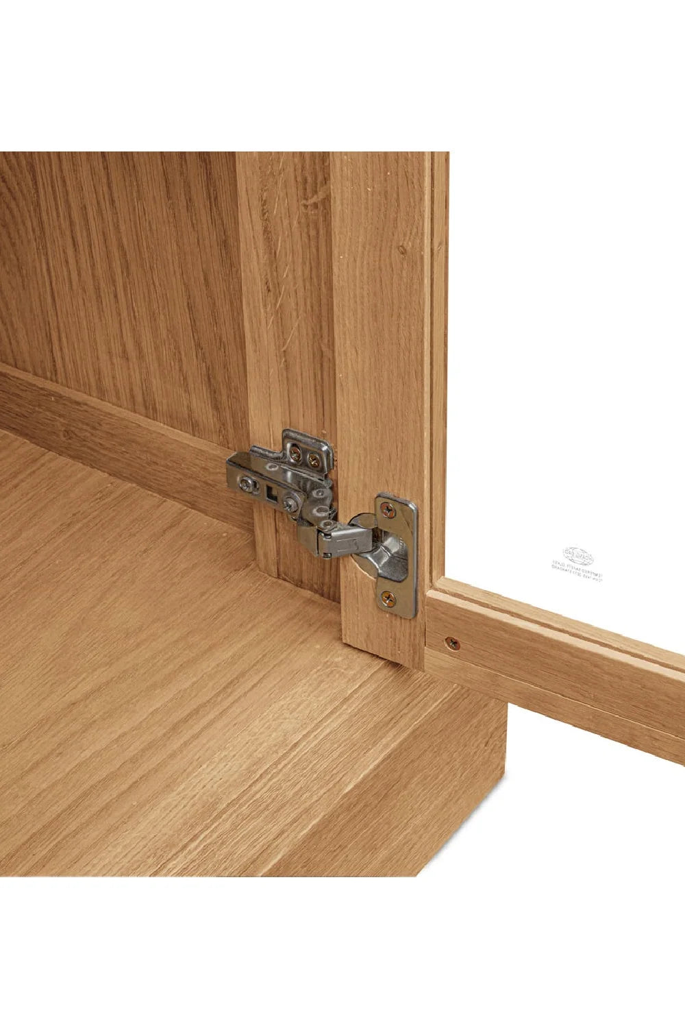 Luxury Modern Oak 4-Door Tall Cabinet European Style for Villa